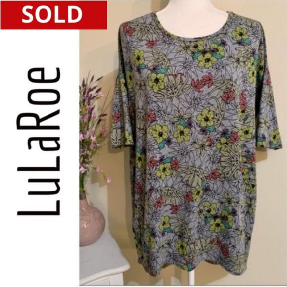 LuLaRoe Tops - LuLaRoe Floral Print Hi Low Top